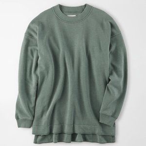 American Eagle AE - Summer Fleece Sweatshirt - Green - Size L